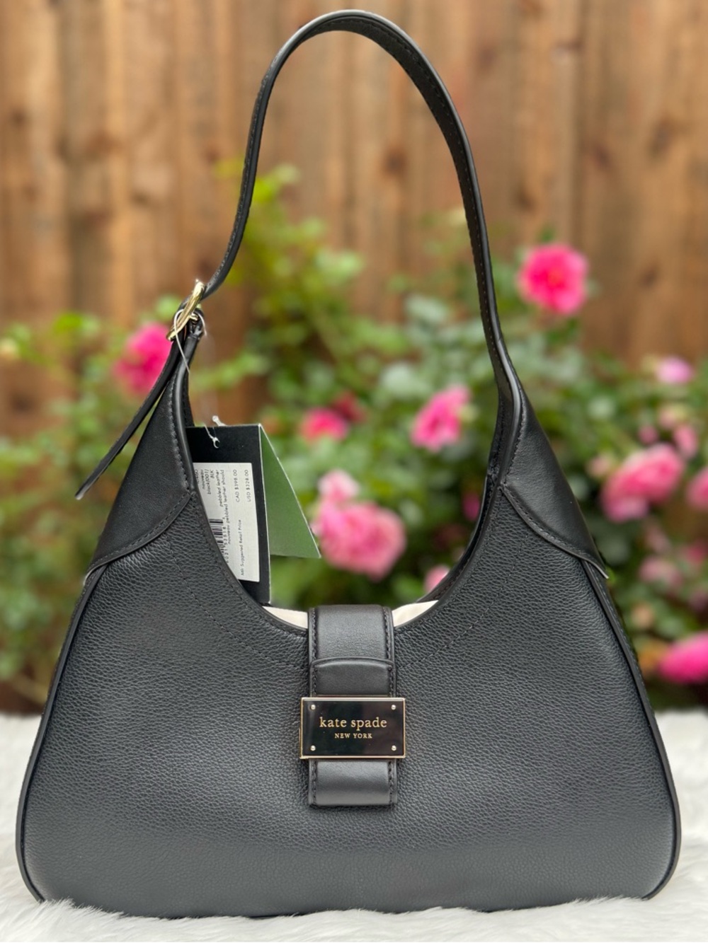 NWT Kate Spade Nouveau Small Black Leather Purse